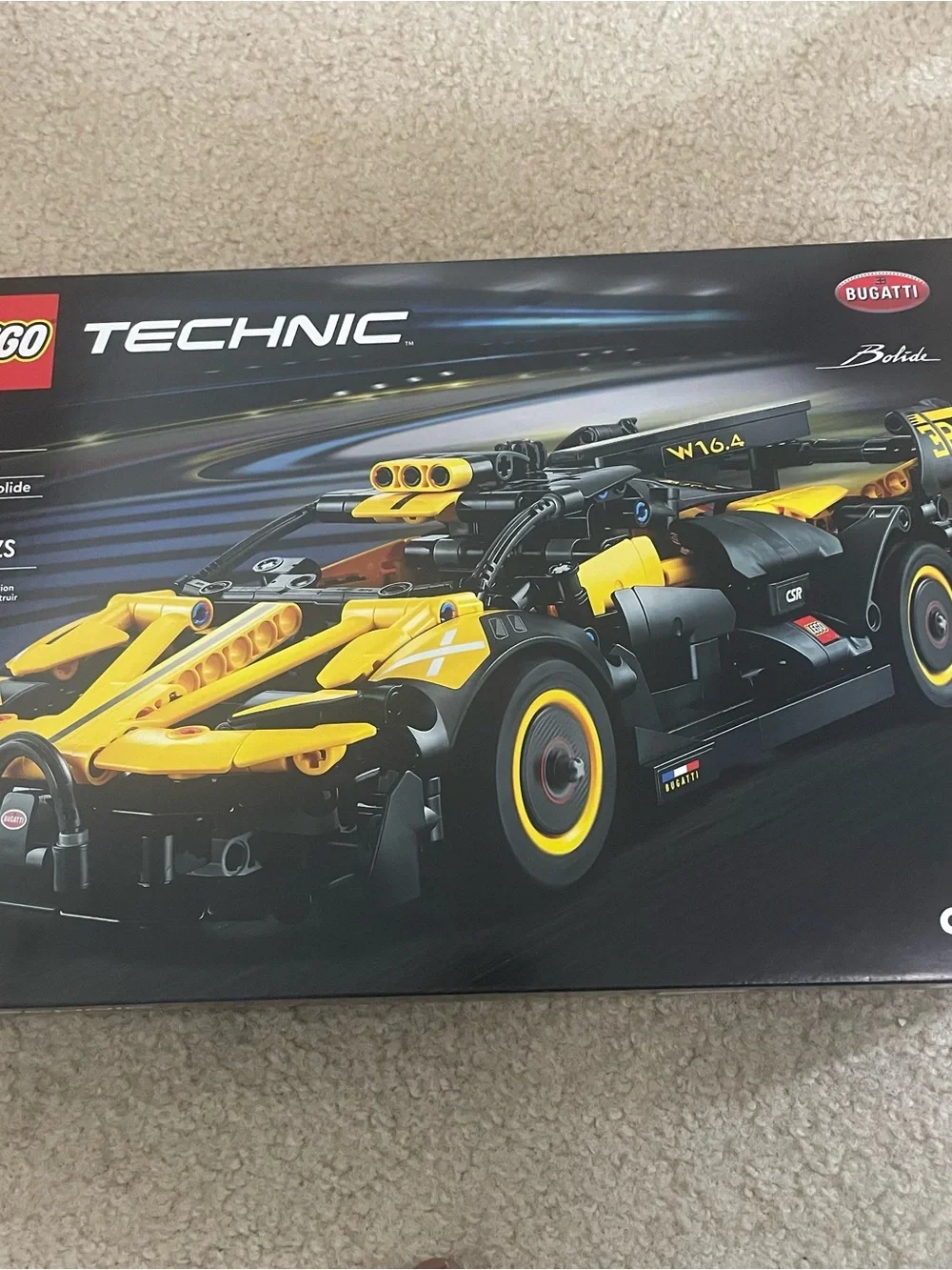 Lego Technic 42151 Bugatti Bolide 905 Pieces Set Yellow Car Racing Building Toy